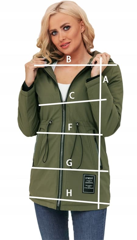 Slimming parka overgangsjacka med hætte forårs 3XL sort
