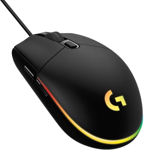 Logitech G203 Lightsync Kablet Gamingmus USB-A, 8000 DPI, Sort