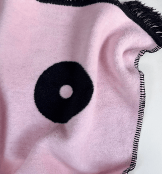 Bomuldstæppe IGGY Pink Lukier