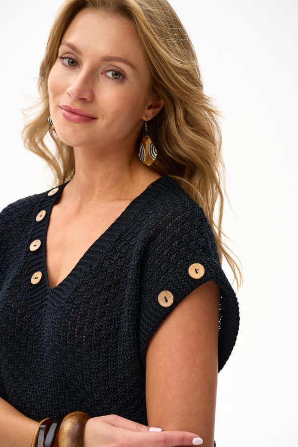 Lusi Sort Damebluse Lusi Sort Damebluse 40/42