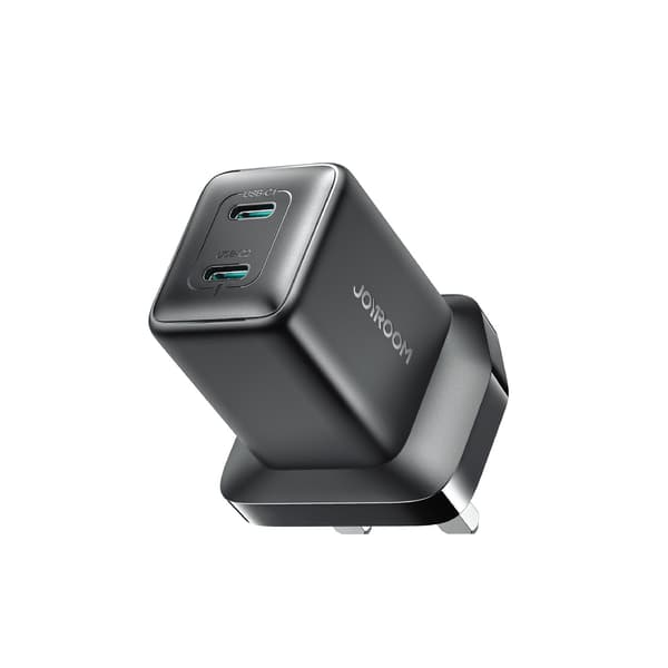45W UK USB-C vægoplader - Sort