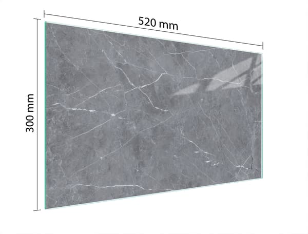 SKÄRBRÄDA I GLAS 52x30 MARMOR