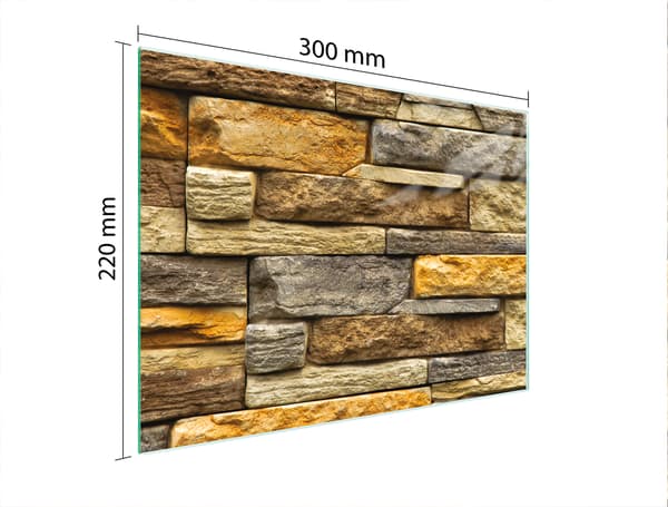 SKÄRBRÄDA I GLAS 30x22 TEGELMASSA