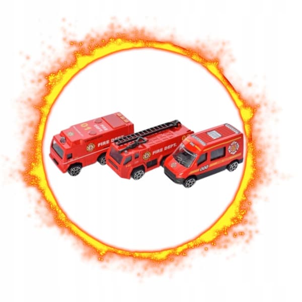 FLY BRANDBILER LYS LYD STOR