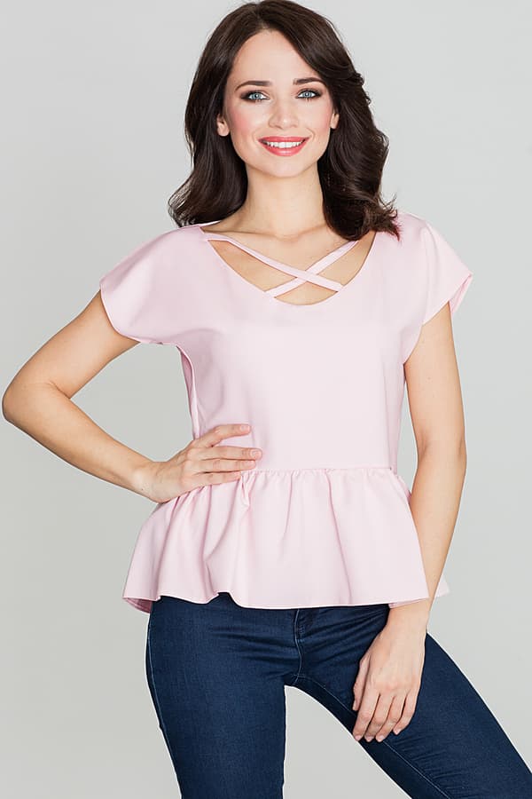 Bluse K396 Lyserød L/XL