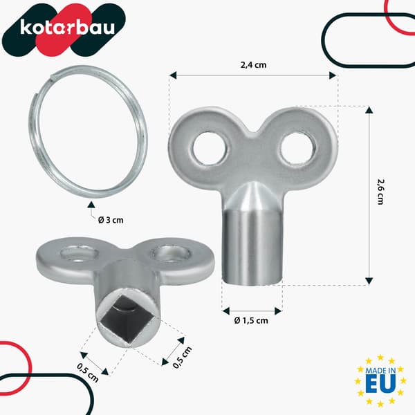 Jäähdyttimen ilmausavaimet, 3 kpl