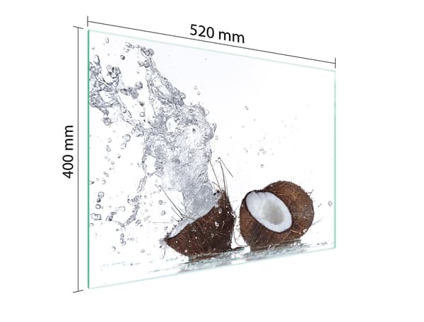 SKÄRBRÄDA I GLAS 52x40 KOKOS