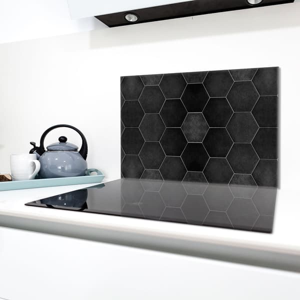 Lasinen suojalevy liedelle 80x52 Tile