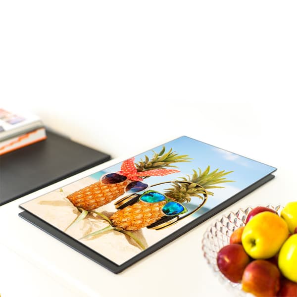 GLAS SKÆREBRÆT 40x52 Ananas