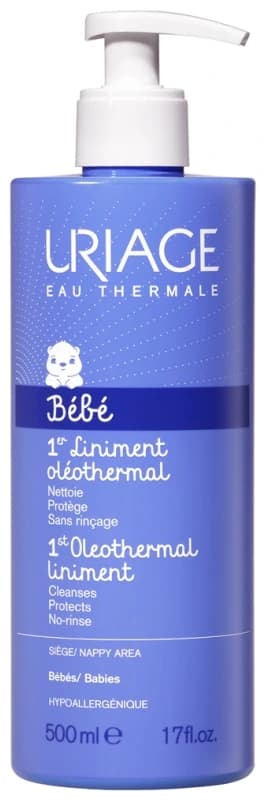 Uriage Bébé 1st Oleothermal Liniment rensecreme til børn 500ml