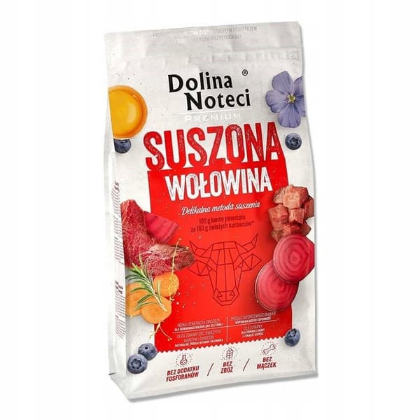 Dolina Noteci Premium Nötkött Torrfoder för Hundar 9 kg Påse