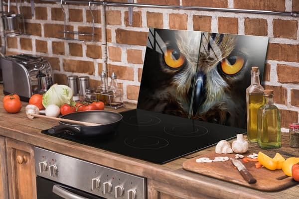 GLASSKYDDSPLÅT FÖR SPIS 85x52 OWL
