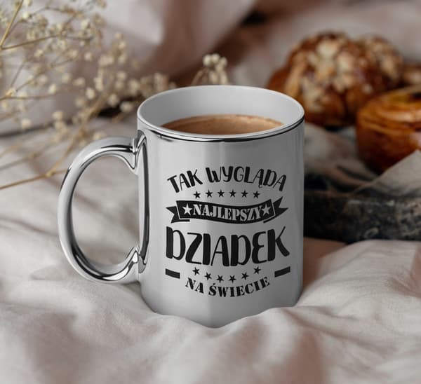 GÅVA TILL FARFARS SILVERMUGG FÖR FARFARS DAG DEN BÄSTA FARFAREN