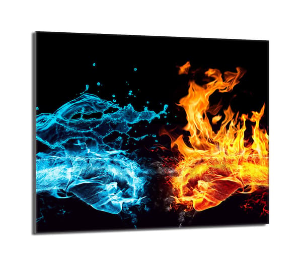 Glasbeskyttelsesplade til komfur 60x52 Fire