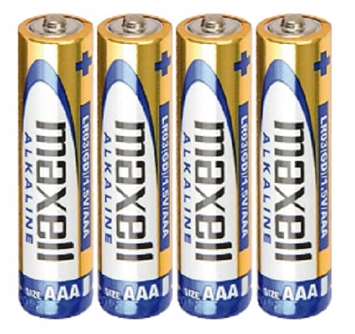 4x AA 1,5V alkaliska MAXELL LR6-batterier