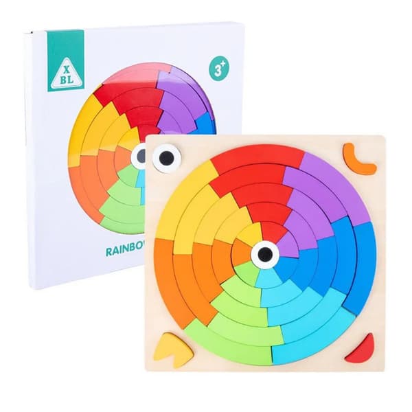 MEGADIDI PUINEN RAINBOW CIRCLE PULLE