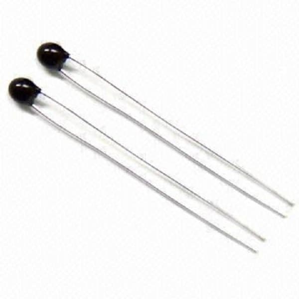 2,2 kΩ NTC-termistor, 2,50 mm stigning, 2 st, -5 %