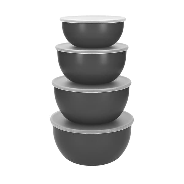 KitchenAid Matlagningsskålar med Lock 4-pack Antracitgrå