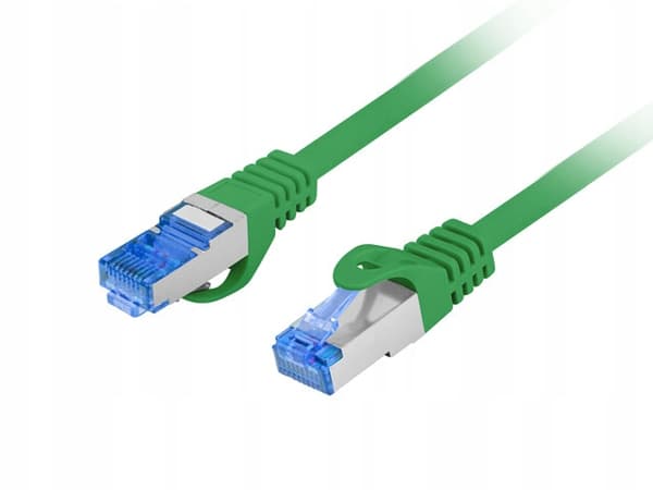 Patchkabel Lanberg S/FTP kat.6A 1,5m LSZH CCA fluke passerad grön