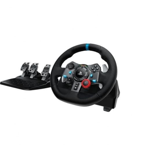 Logitech G920/G29 Driving Force rat og pedaler, til PC, PS5, PS4, sort