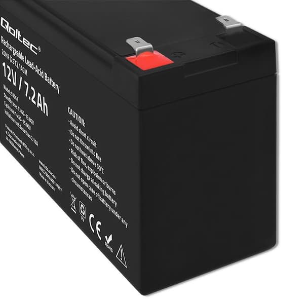 Qoltec 12 V AGM-akku | 7,2 Ah
