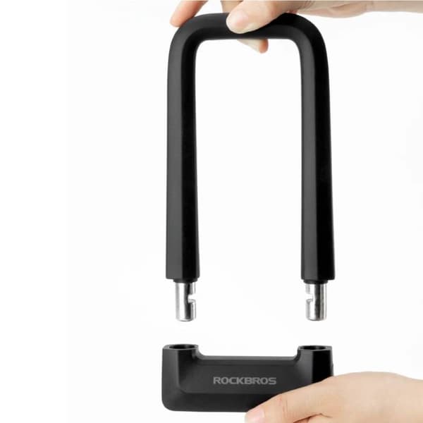 Cykellås, cykellås med nøgle, U-LOCK ROCKBROS (RKS626-BK) sort