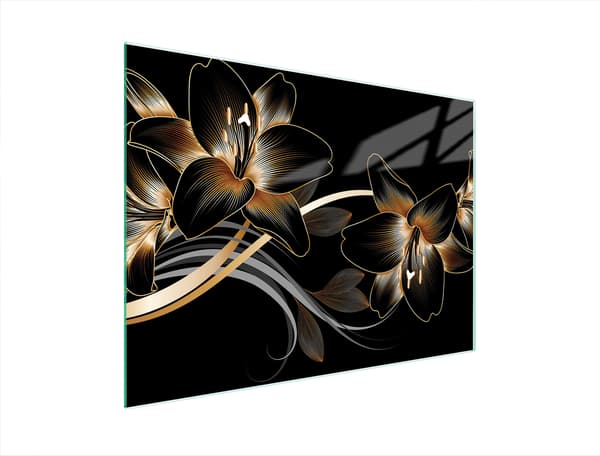 GLASSKÆREBRÆT 40x30 ORKIDÉ
