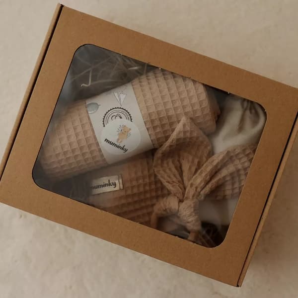 Presentset för nyfödda | Karamell