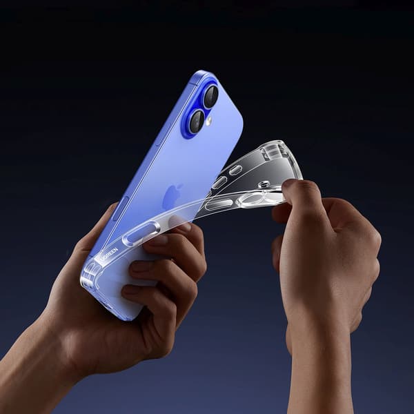 Bright Cushion CA101 Skyddsskal till iPhone 16 Plus - Transparent