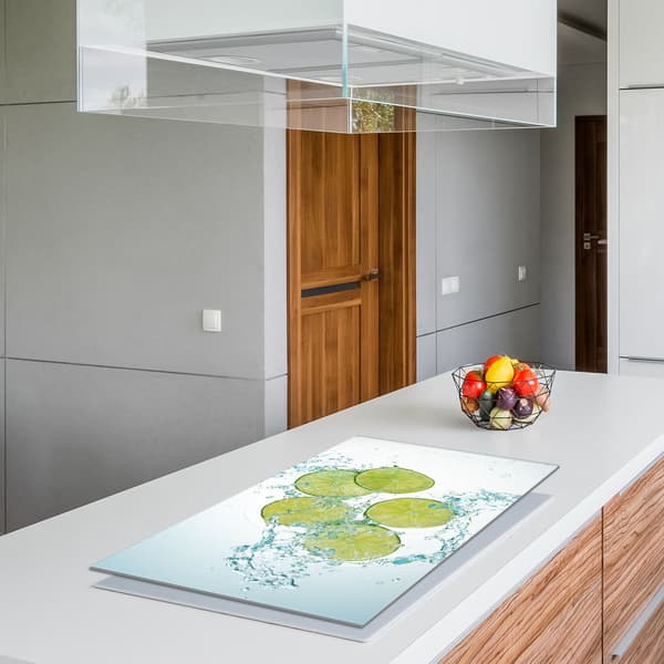 Glasbeskytter til komfur 90x52 Lime