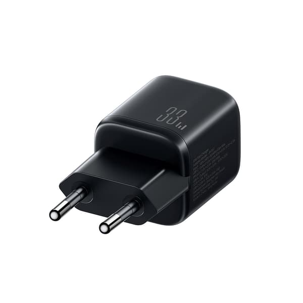 USB-A USB-C Vægoplader med USB-C Kabel - iPhone Lightning 33W - Sort