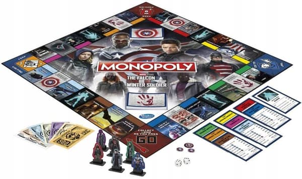 HASBRO MONOPOLY MARVEL FALCON BRÄDSPEL ENGELSK SAMLARFERSION