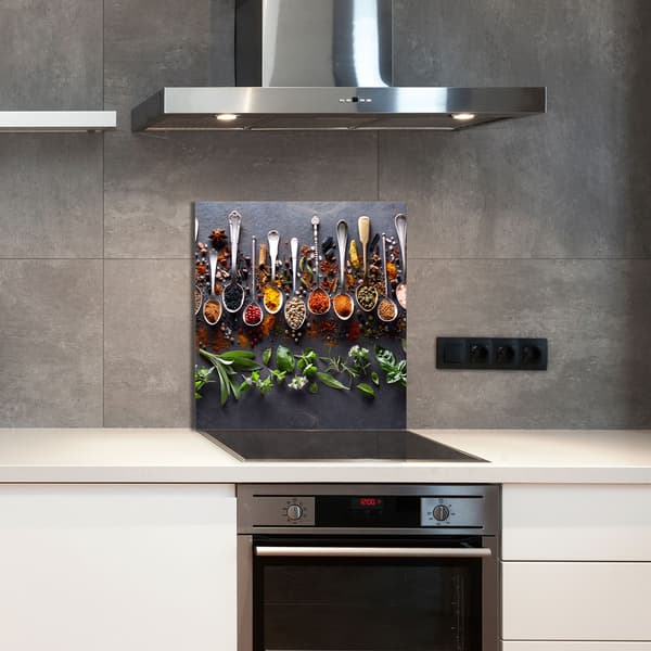 GLASPANEL FÖR KÖK 60x65 Kryddor
