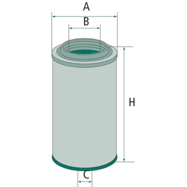 Luftfilter 103mm 8mm Mann-filter 162000190701