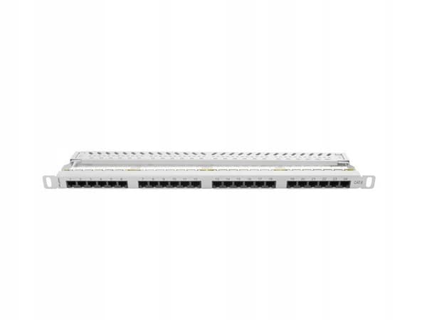 Patchpanel Lanberg PPU6-0024-S 24 porte 0.5U cat.6 grå
