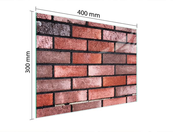 SKÄRBRÄDA I GLAS 40x30 TEGELMASSA