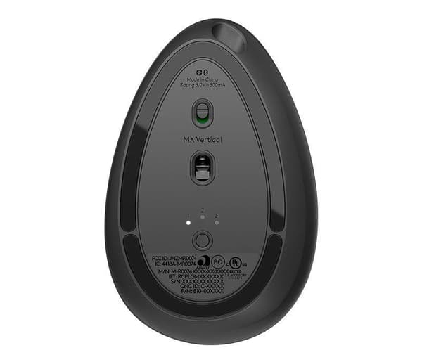 Logitech MX Vertikal Trådløs Optisk Mus Sort