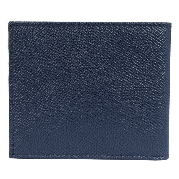 DOLCE&GABBANA Luksus Herre Bifold Pung Blå/Sort