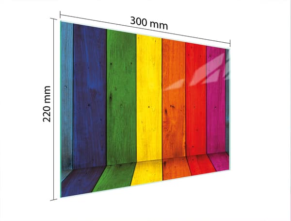 GLAS SKÆREBRÆT 30x22 FARVE