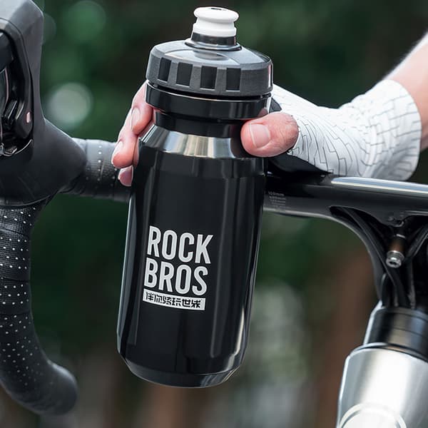 Cykelflaske til vanddrikke 600 ml - sort