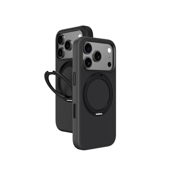 Cloudie iPhone 17 Pro cover med stativ - sort