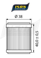 ISON-öljynsuodatin ISO141