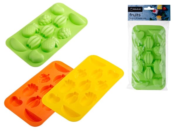 FRUITS flexibel isbitsform för 11 fruktformade isbitar