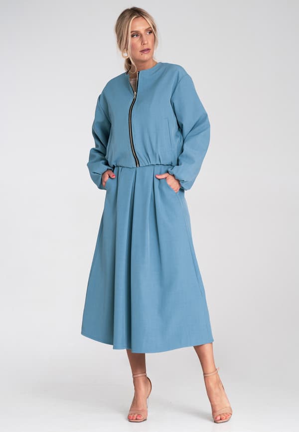 Elegant dambomberjacka blå storlek S/M