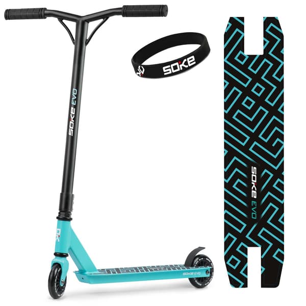 SOKE EVO ljusblå trick sparkcykel