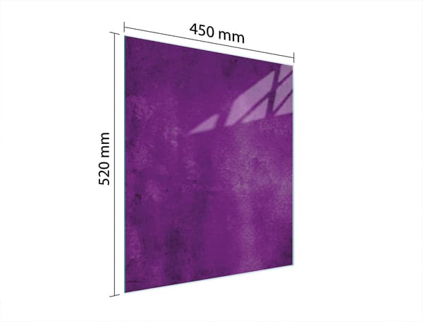 SKÄRBRÄDA I GLAS 45x52 LILA