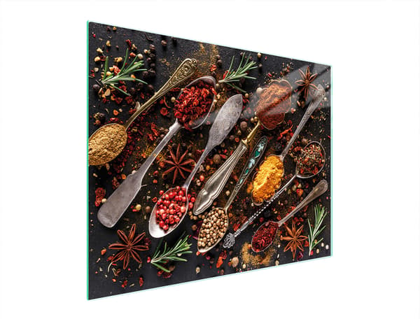 GLAS SKÆREBRÆT 52x40 KRYDDERIER