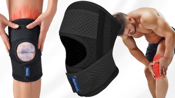 Knästöd, elastiskt knästöd, vänster XL FIT4MED