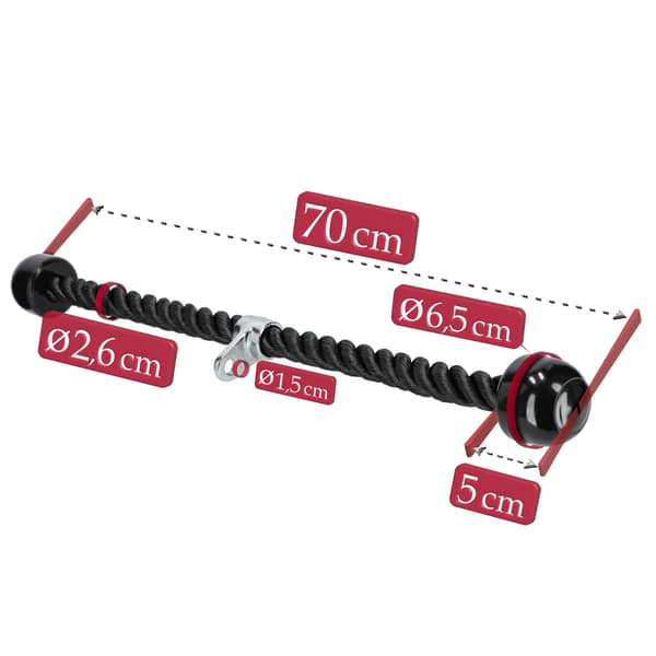 Rebhåndtag til triceps-talje