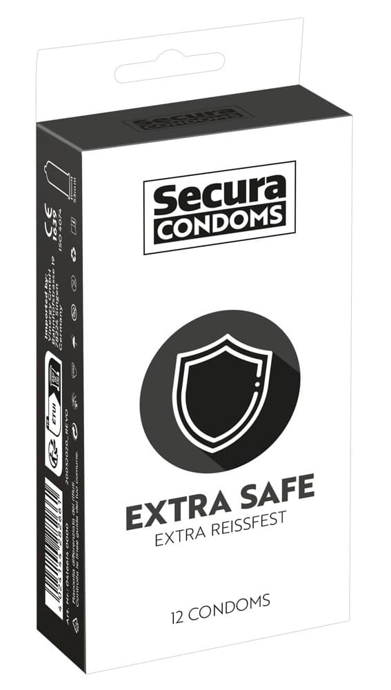Secura Extra Safe Extra Thick -kondomit 12 kpl rasia